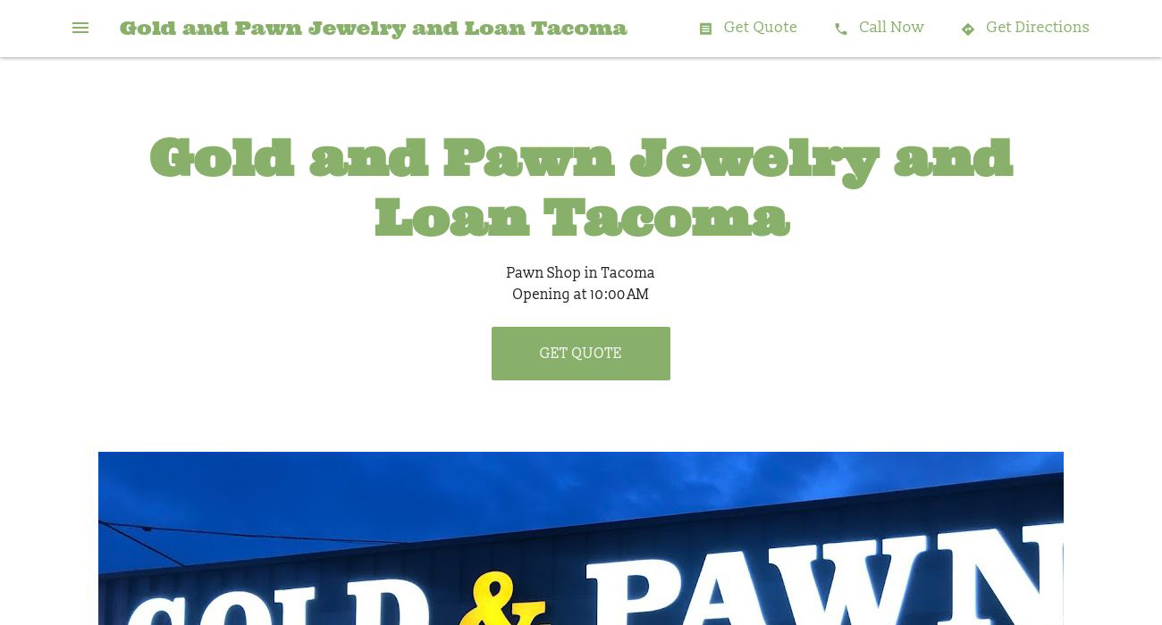 Gold and Pawn Jewelry and Loan Tacoma