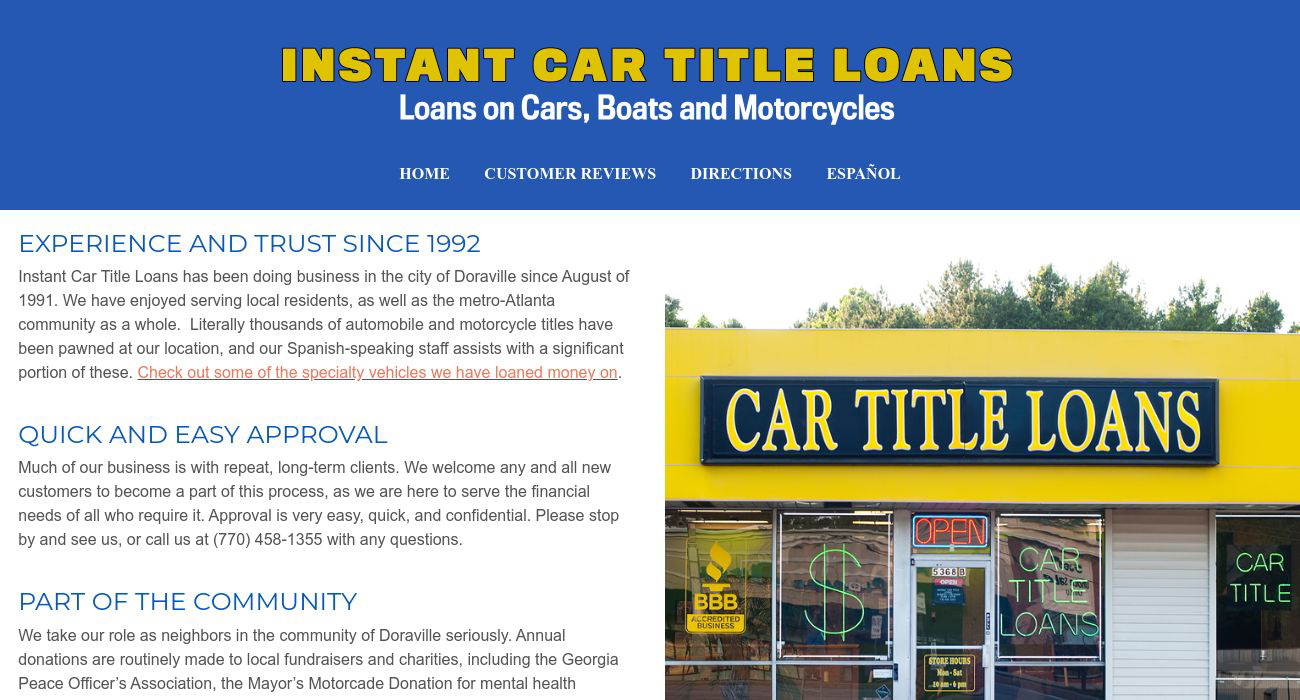 Instant Car Title Loans