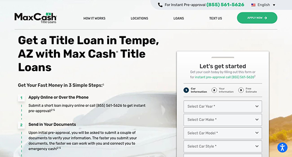 Max Cash Title Loans